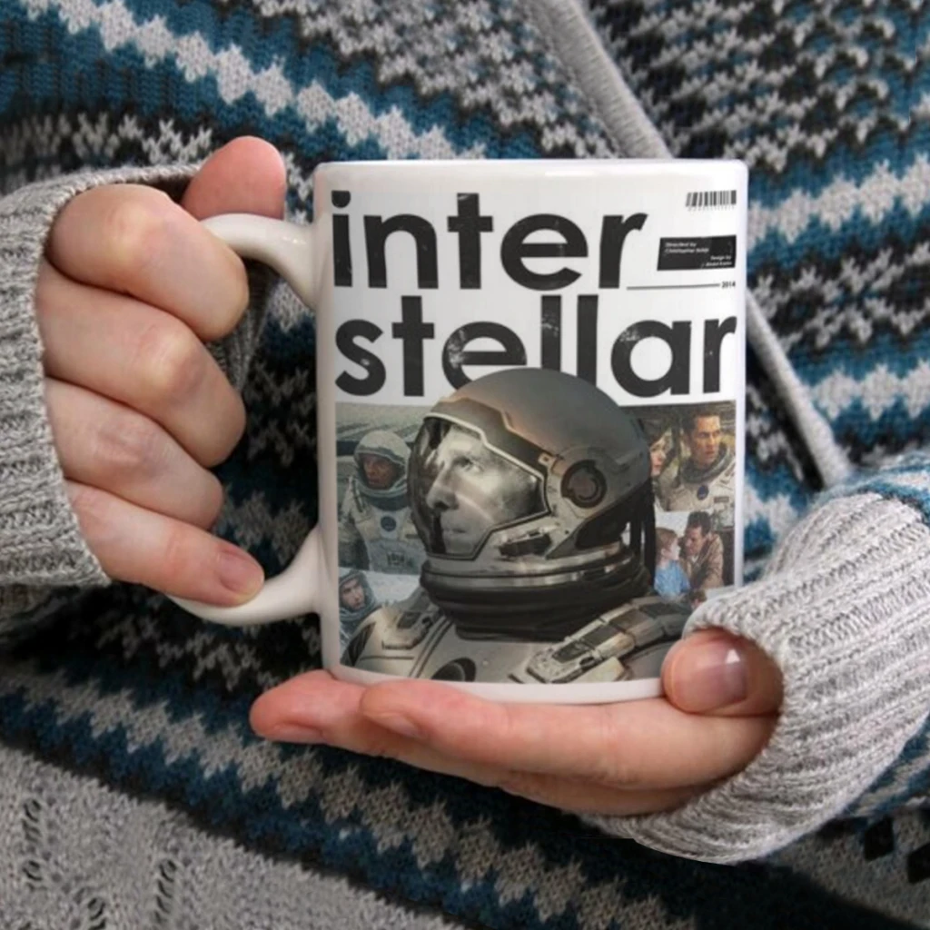 

Interstellar Classic Sci-Fi Movie Coffee Mug Tea Cup 11oz Coffee Cup Funny Birthday Gifts for Women and Men Ceramic Mug Cup