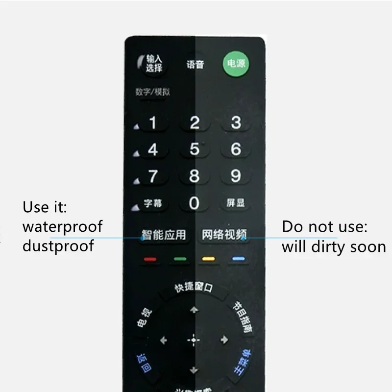 10pcs Clear Heat Shrinkable Film for Air Conditioner TV Remote Control Home Remote Control Dustproof Waterproof Protective Cover