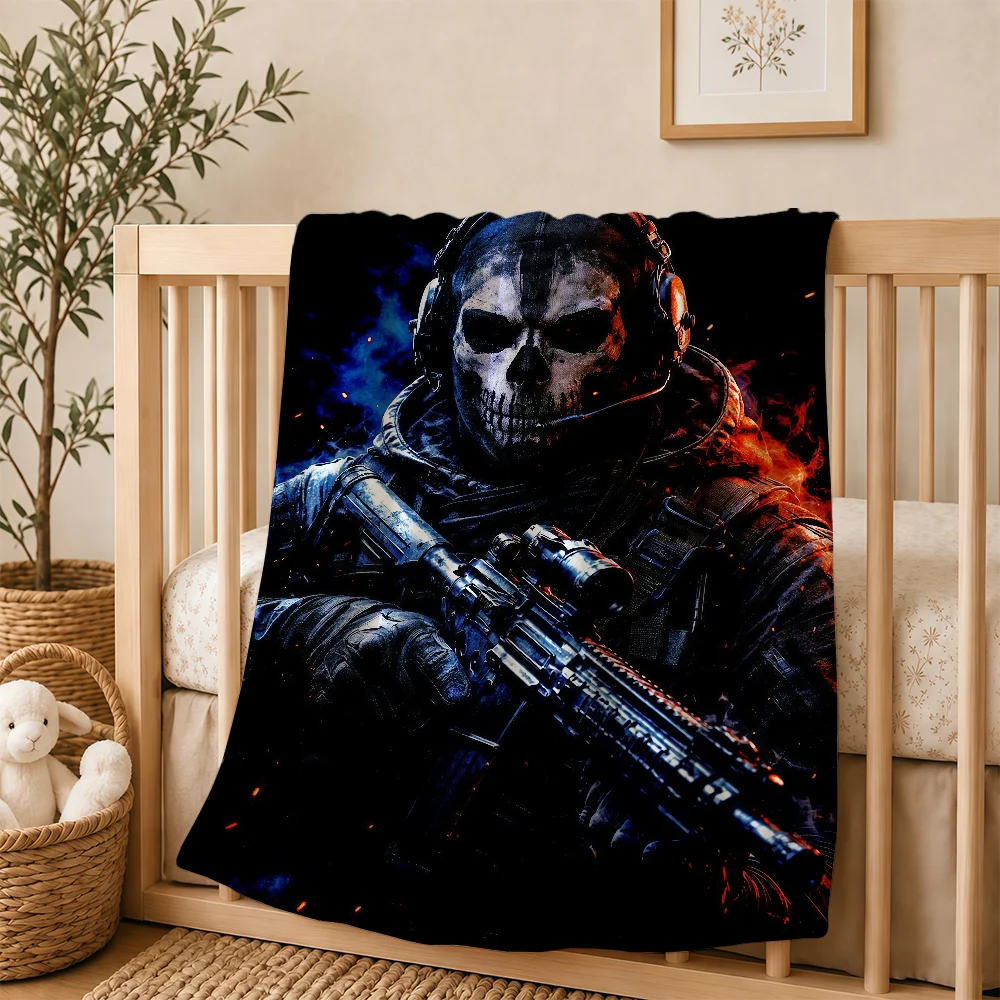 Game C-Call Of D-Duty Blanket For Soft Warm Knee For Bedroom Living Room Bed Sofa Camping Picnic Office Gift