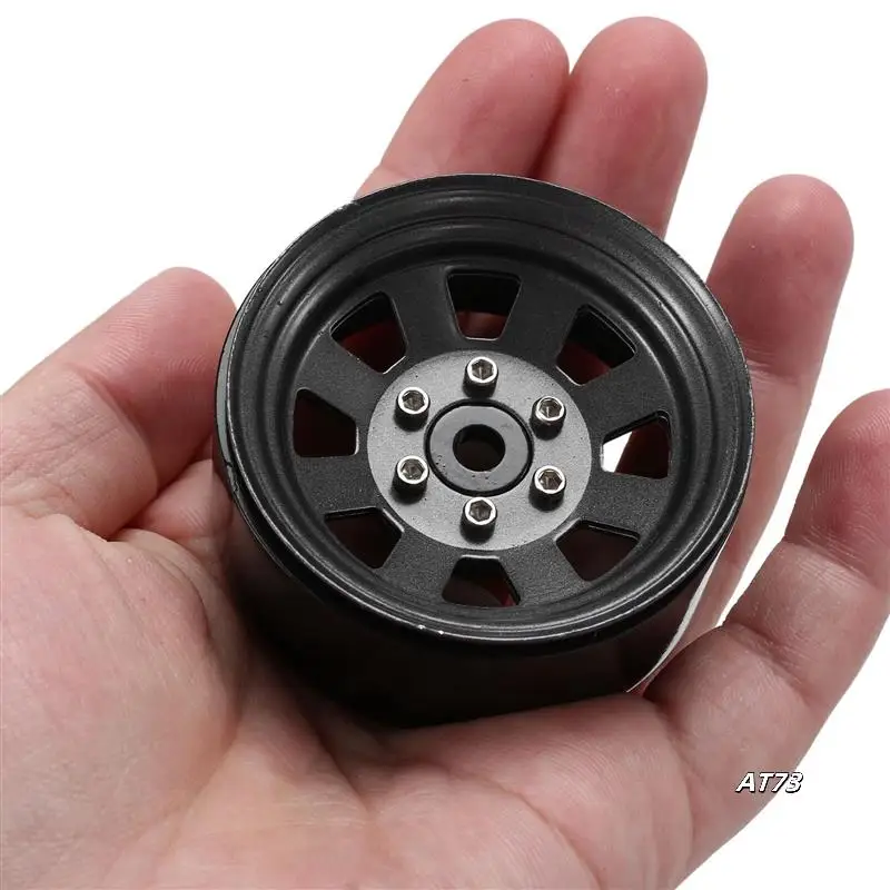 4PCS Metal Beadlock 1.9 Wheel Rim Wheel Hub For 1/10 RC Crawler Car Traxxas TRX4 D90 Axial SCX10 90046 AXI03007 Redcat