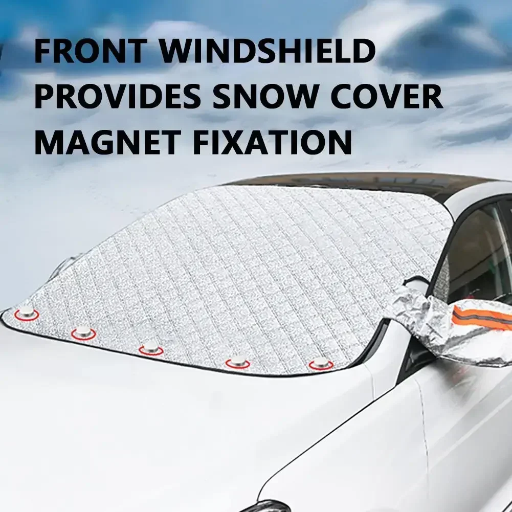 For Custom Winter Car Front Windshield Snow Cover Waterproof IceFrost Sunshade Cover