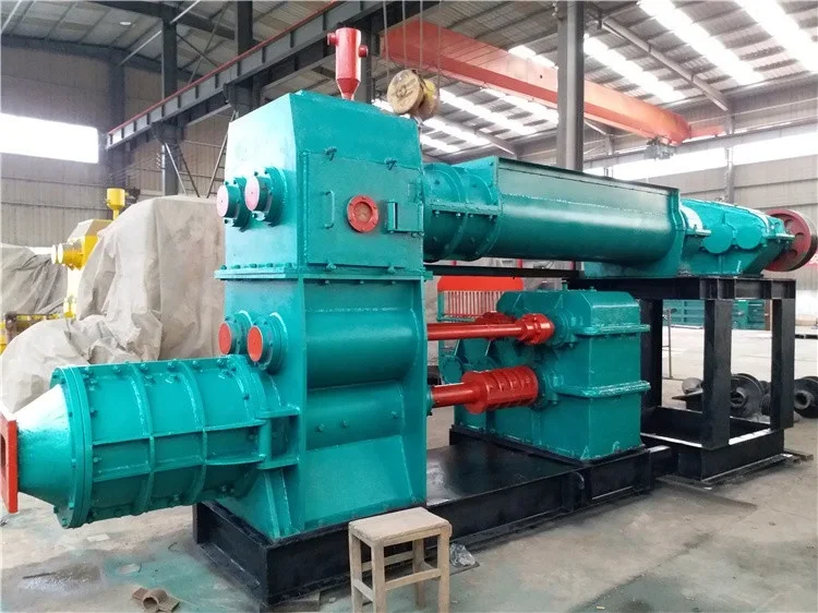 Hot sale fly ash red mud soil clay hollow hydraulic vacuum extruder block brick making machine