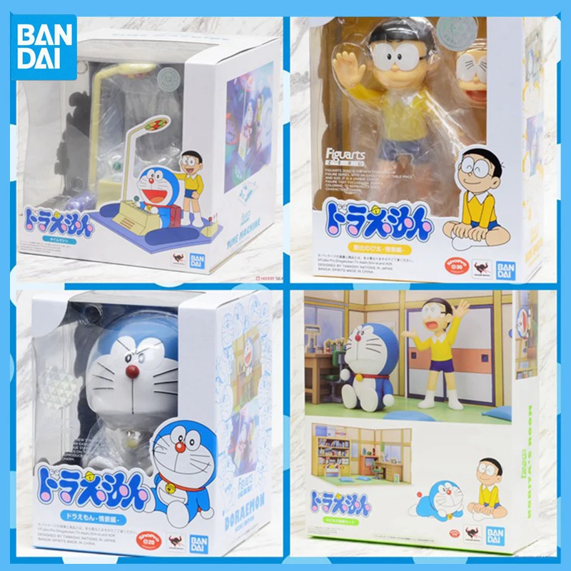 

Original Bandai Tamashii Nations Figuarts Zero Nobi Nobita and Doraemon Action Figures Medicom Toy Collectible Toys Toy For Boys