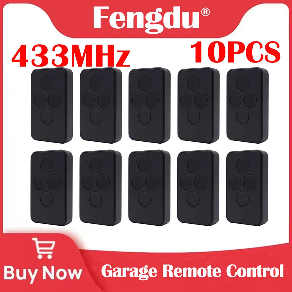 

Garage Door Remote Control 10PCS 433MHz DOORHAN TRANSMITTER - 2 PRO / TRANSMITTER4 Keychain for Barrier Keyfob
