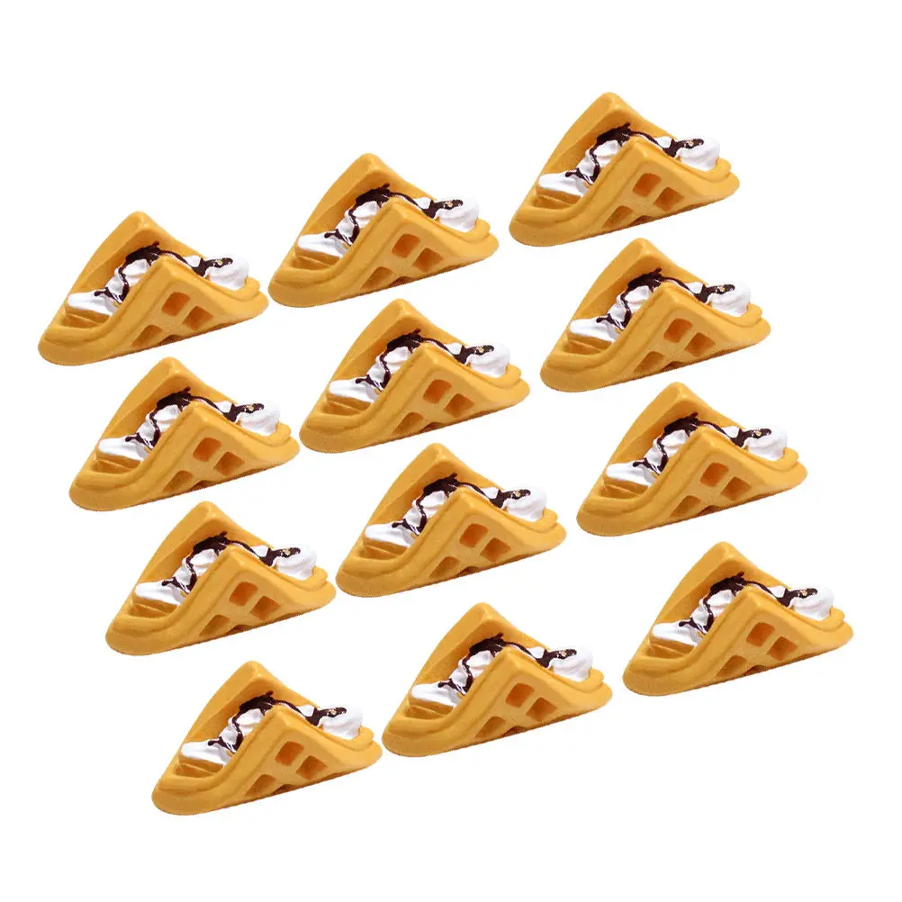 

12Pcs Resin Muffin Cake DIY Embellishments Break-Resistant Non-Fading Scrapbooking Hairpins Phone Decorations Creative Craft