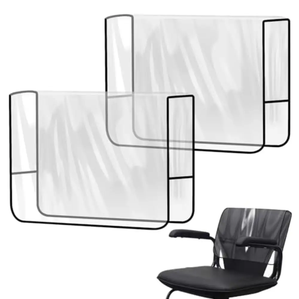 Universal Salon Chair Cover Washable Dustproof Hairdressing Chair Protectors Clear PVC Lightweight Barber Chair Covers