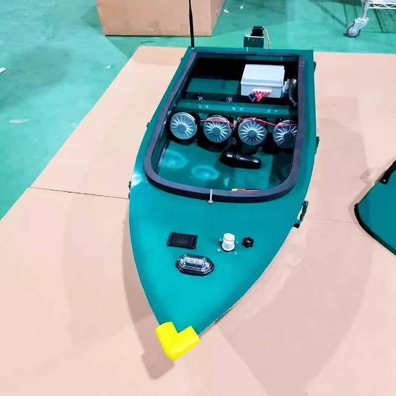1600W4 pulp net boat trawl boat high horsepower remote control boat stainless steel lower net one-click decoupling electric