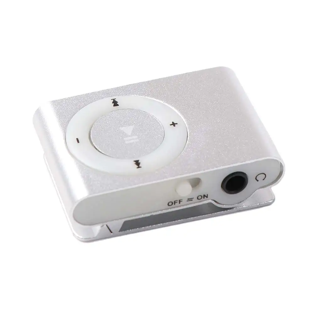 Portable Waterproof Walkman Metal Mirror Media Player Sport MP3 Music Player Clip MP3 MP3 Player