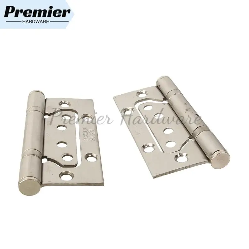 

4" inch Room Door Hinges, Furniture Accessories Free Slotted Hinge Thickened Silent 304 Mother childl hinge 1pair