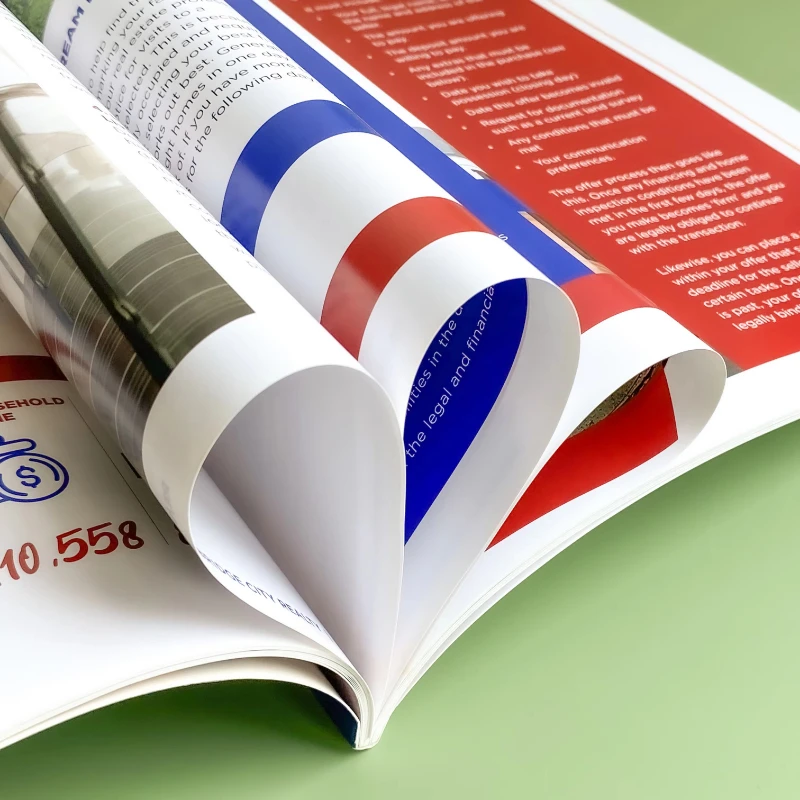 مخصص 5 كتب الطباعة مجلة التعليمات الهزلية دليل كتالوج كتيب كتيب غطاء ناعم مخصص مجاني