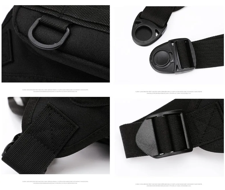 Taktische Brusttasche für Herren, Laufweste, Rucksack, Ausrüstungstasche, Wandern, Radfahren, Outdoor, Camping, Angeln, Jagd, Reisen, Molle-Tasche – Detail 13