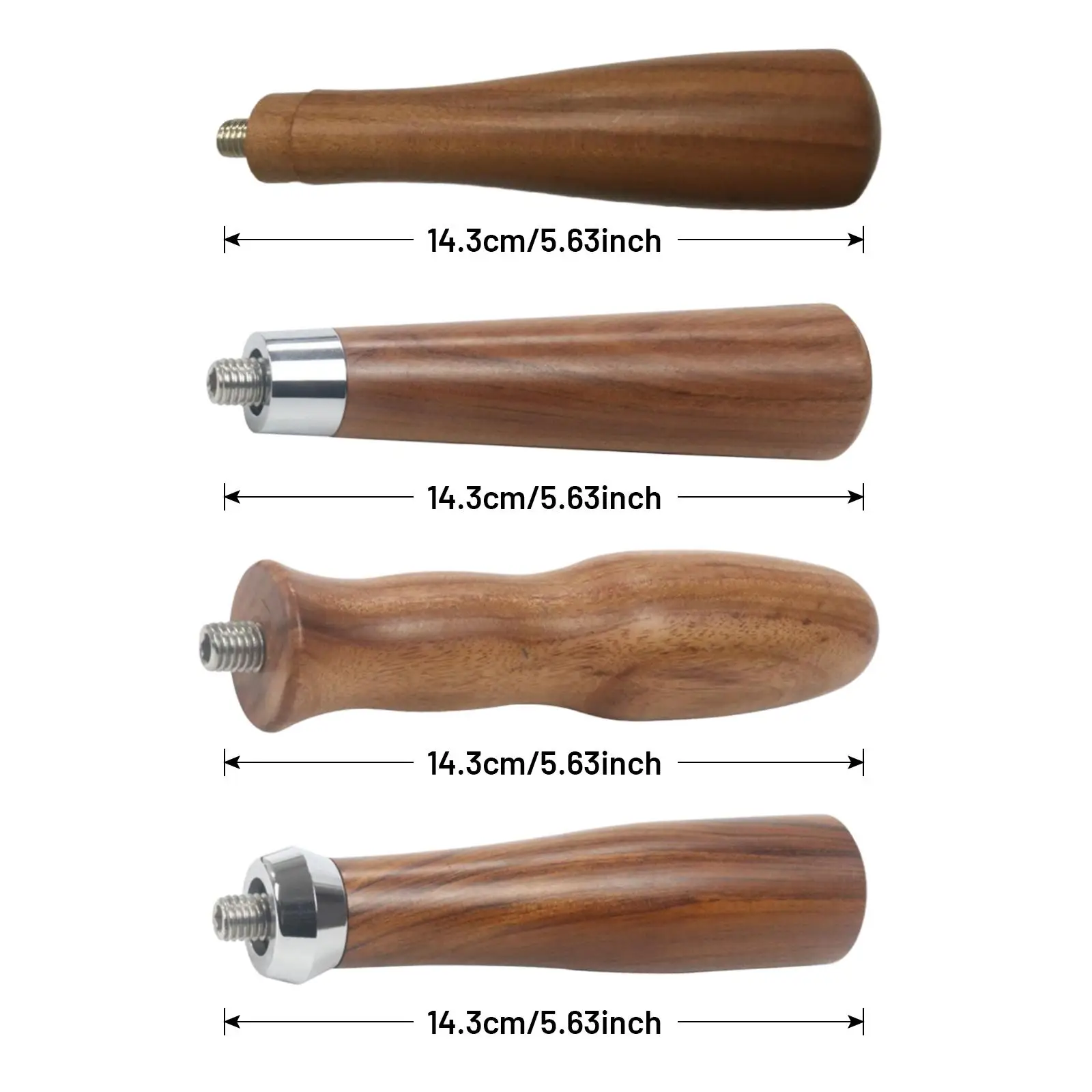 Wooden Portafilter Handle Replacement Accessories Tools for Coffee Machine