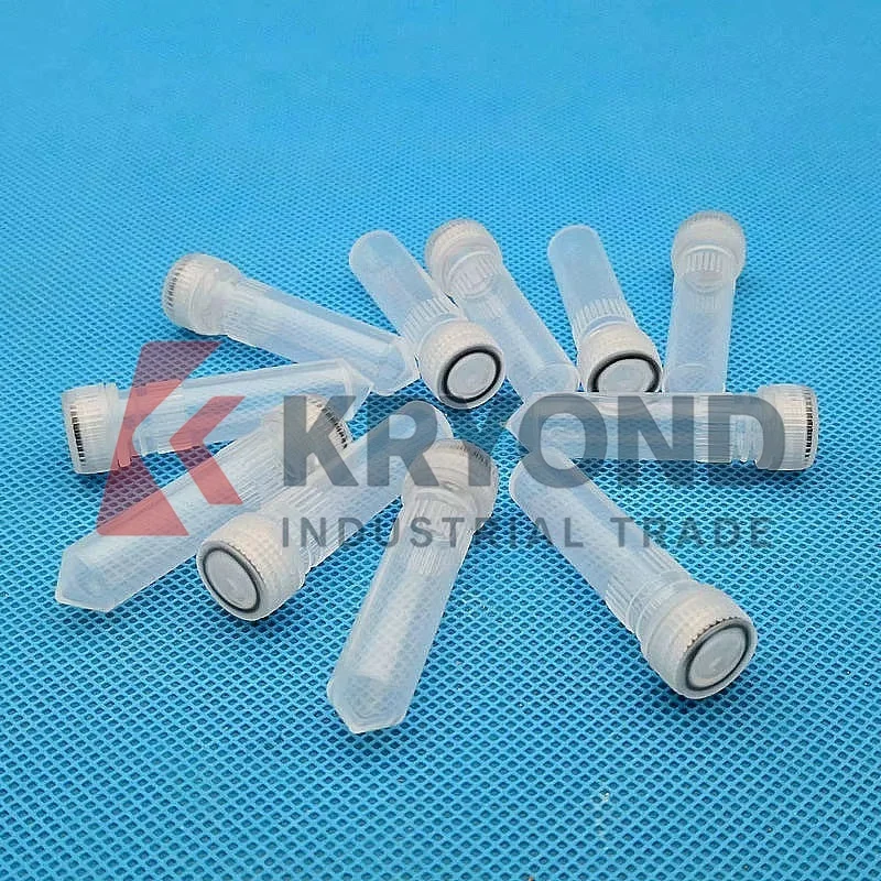 

Лабораторные пластиковые пробирки для замораживания, 2 мл, биологические пробирки с коническим дном, криопробирка с прокладкой, оригинальный продукт