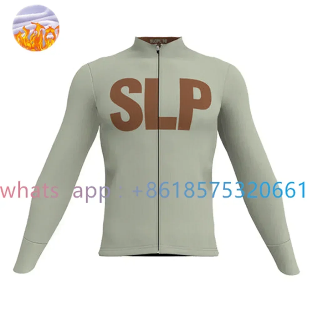 Slopline B.simo 2023 Winter Cycling Jacket Man Thermal Fleece Long Sleeve Mtb Bike Race Team Equipment Clothes Chaqueta Ciclismo