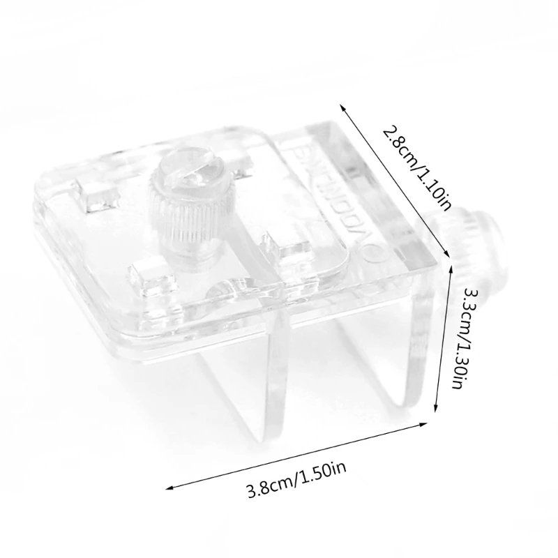 2pieces Aquarium Diy Net Clamp Clear Mesh Netting Fish Anti-jumping Net Clamp Anti-escape Replacement Net Clips