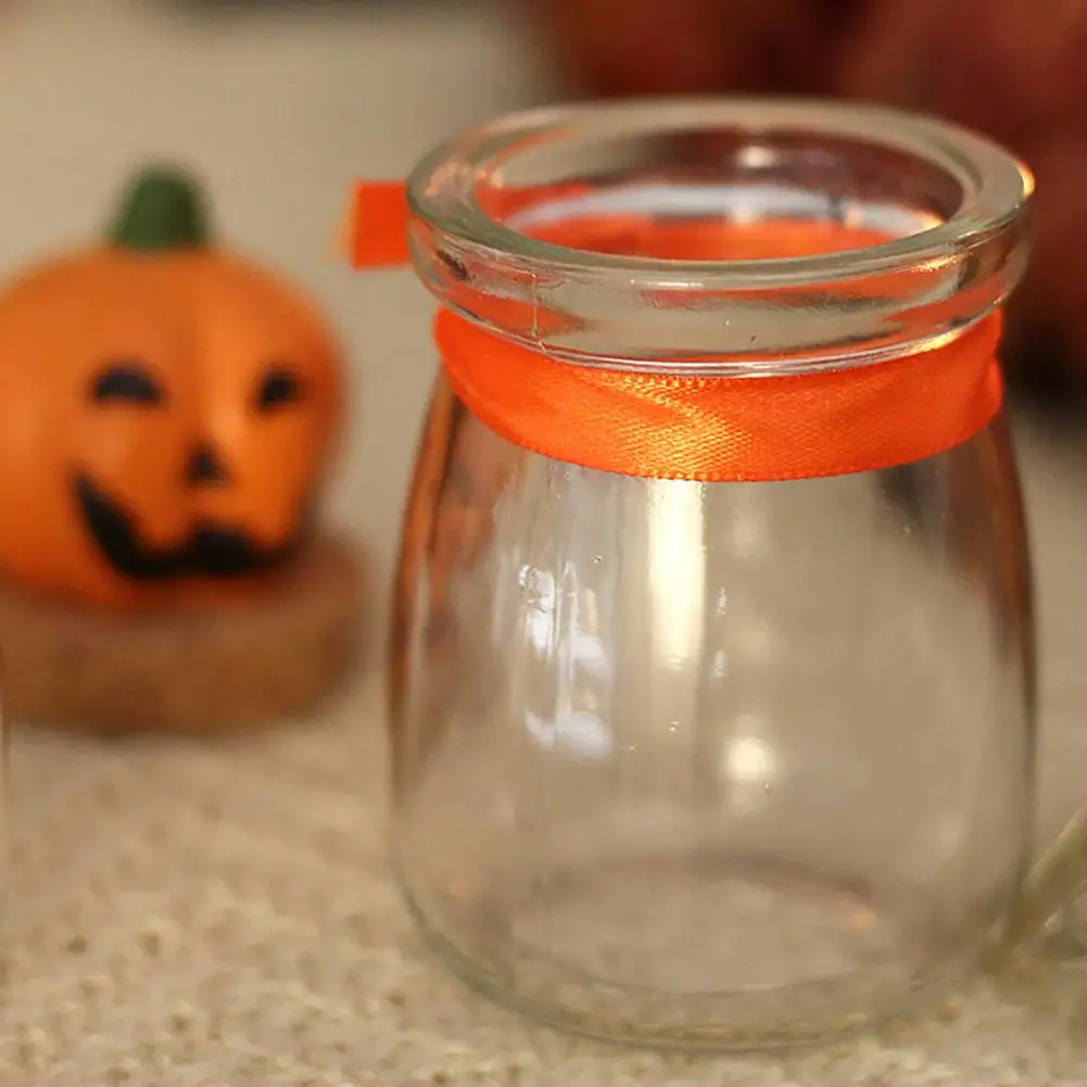 Ghost Themed Candy Jar Mini Glass Jar with Lid Halloween Candy Jar with Bat Pumpkin Sculpture Lid for Kitchen for Halloween