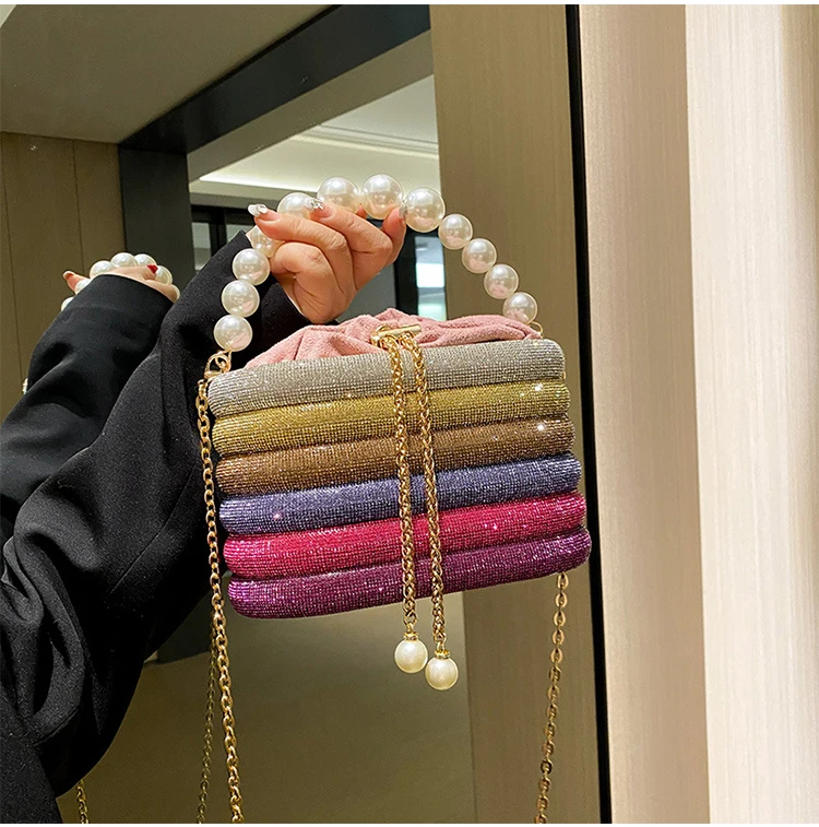 

Fashion Party Rhinestone Purses and Handbags Luxury Beaded Evening Clutch Bags for Women