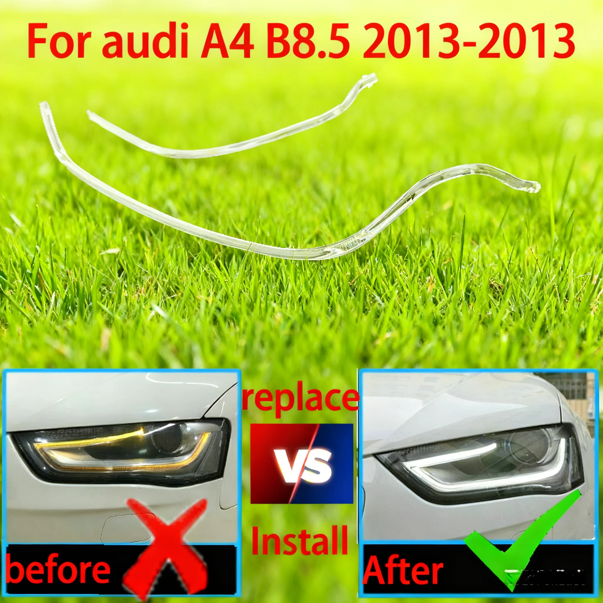 

For Audi A4L B8.5 2013-2015 DRL Headlight Light Guide Plate Daytime Running Light Tube Car Daytime Running Light Bar