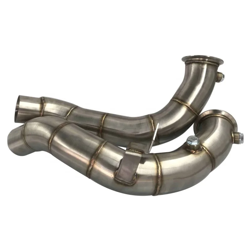 

High Flow 80mm Stainless Steel Titanium Pipes Exhaust Downpipe for BMW F10 F12 F13 M5 M6
