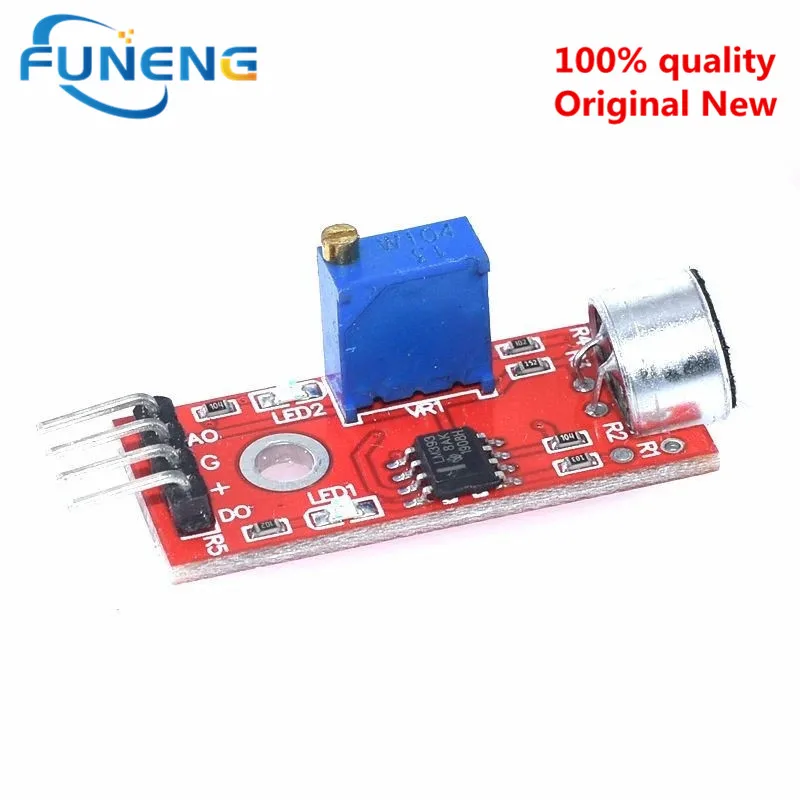 10 stks Hoge Gevoeligheid Geluid Microfoon Sensor Detectie Module Voor Arduino AVR PIC