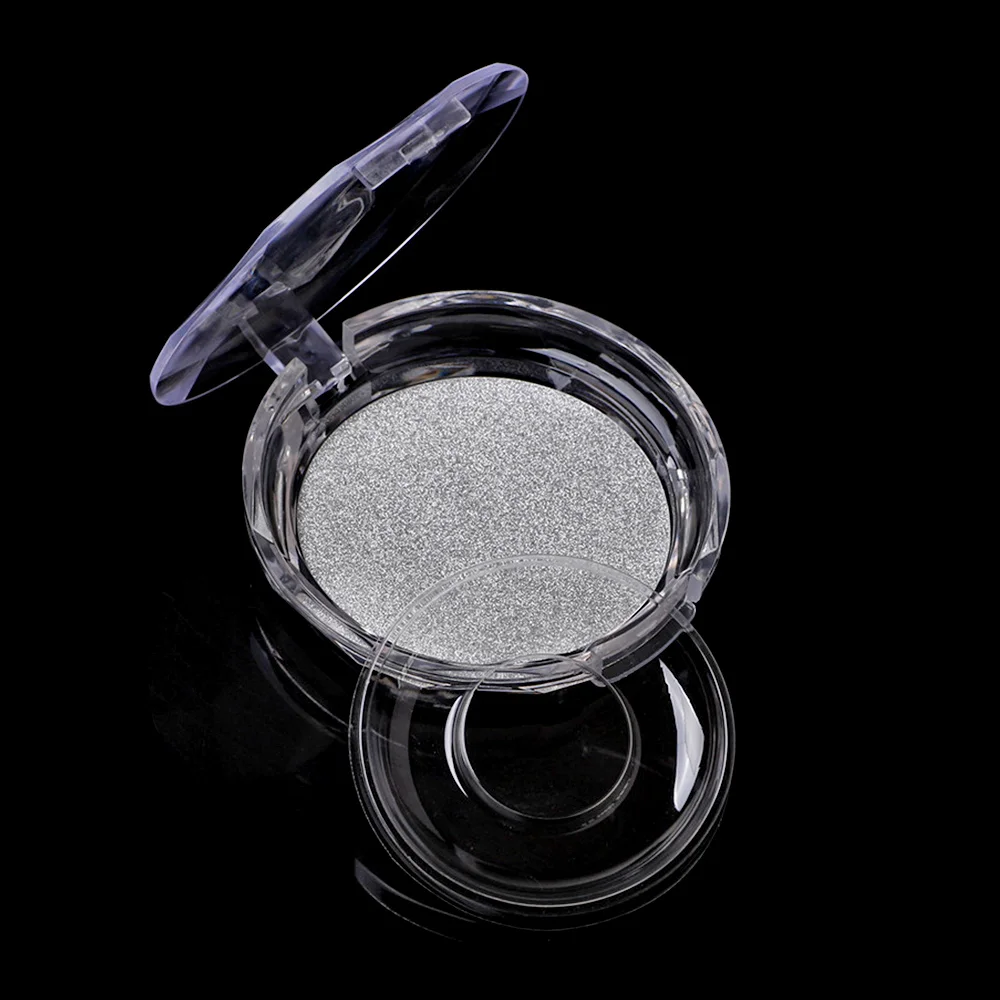 Custodia rotonda per ciglia finte Contenitore per trucco Organizzatore Scatola vuota per imballaggio ciglia Custodia magnetica per specchio per ciglia in plastica Bellezza