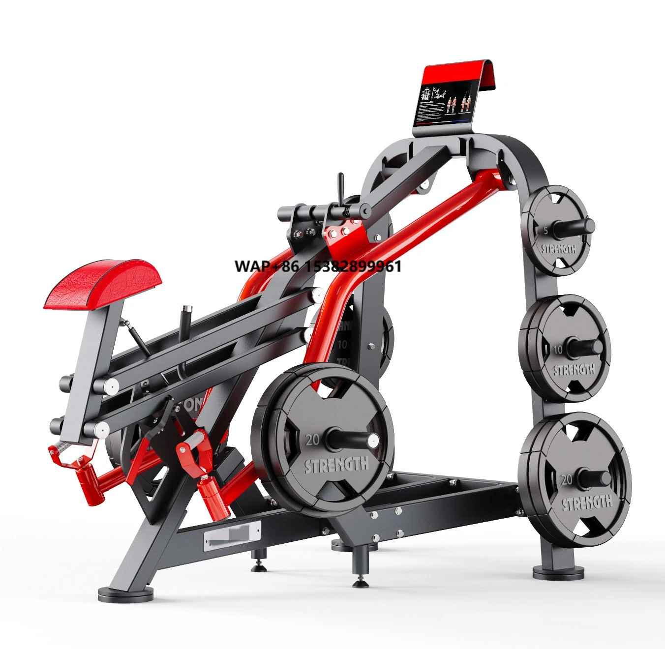 

Commercial Plate Loaded Row Machine Heavy Duty 3.0mm Steel Back Strength Training Equipment for Gym