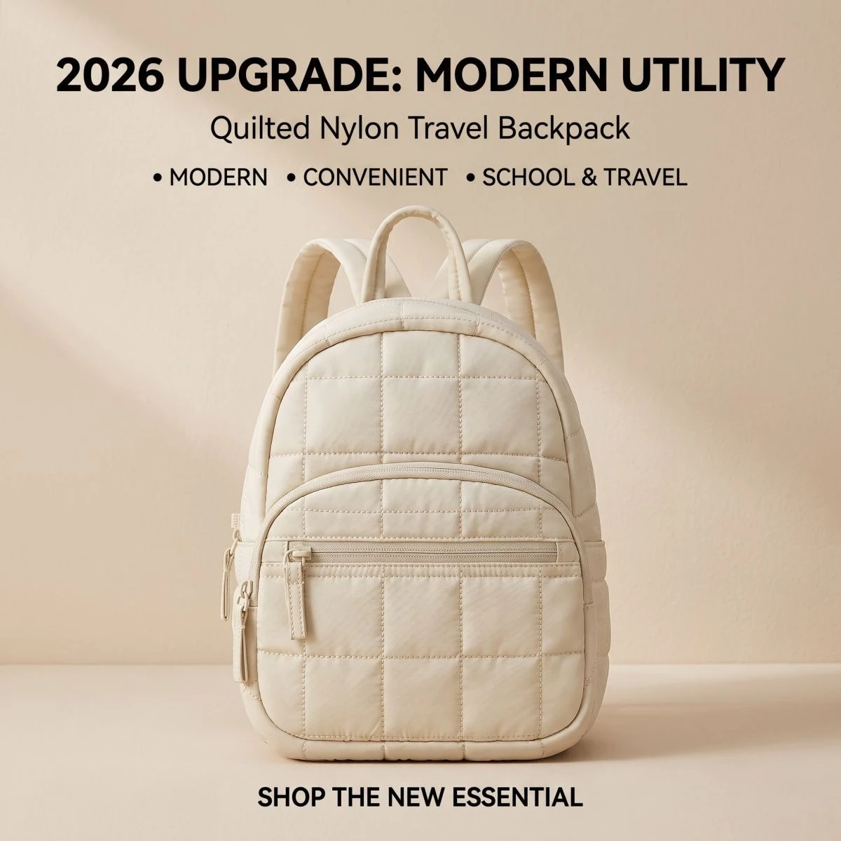 2026 New Upgrade Small Backpacks Women Cute Girl College Book Bag Multi-function Mini Daypack For Leisure Travel Simple