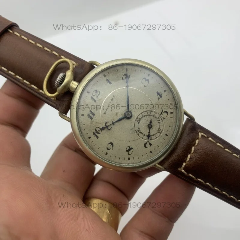Pocket Watch Changed To Watch Bronze Case Modified Watch Manual Mechanical Core