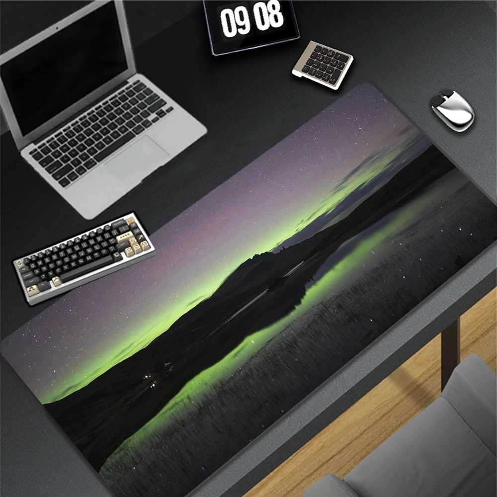 Starry Sky Style Gaming XXL Mouse Pad,Large Mouse Mat Big Mousepad, Keyboard Stitched Edges Big Mousepad For Computer PC Laptop
