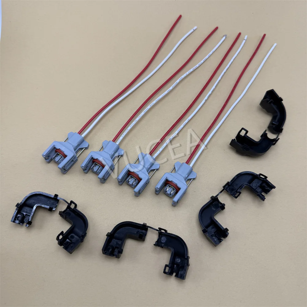 4PCS 2 Pin 1.5mm Waterproof Automotive Connector Fuel Diesel Injector Fuel Rail Plug T15 10811963 240PC024S8014 DJ7026-1.5