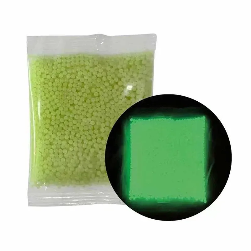 15000pcs Luminous Jelly Water Beads Gel Blaster Glow in The Dark Gun Bullets Growing Splatrball Green Crystal Ball Ammo Kids Toy