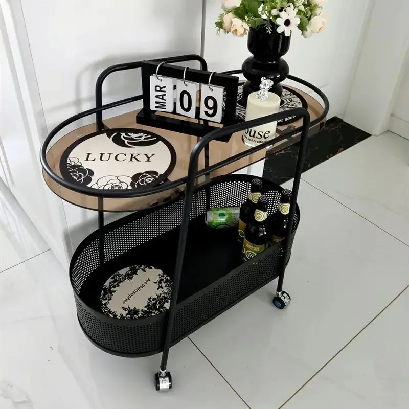 Sofa Side Table, Living Room Balcony, Household Coffee Table, Mobile Small Table, Creative Storage, Small Cart, Storage Rack