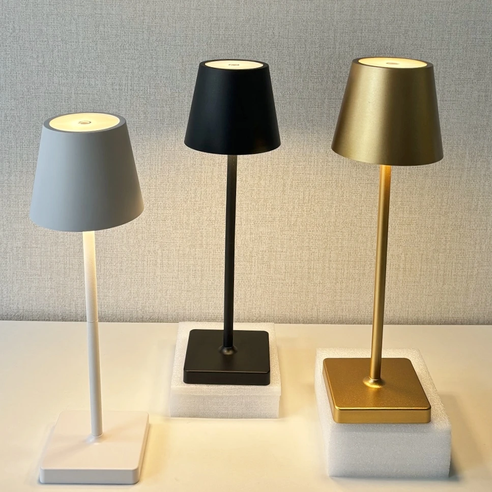 LED Rechargeable Wine Bottle Lamp Touch Control of 3 Colors and Stepless Dimming  Table  Lamp Night Light