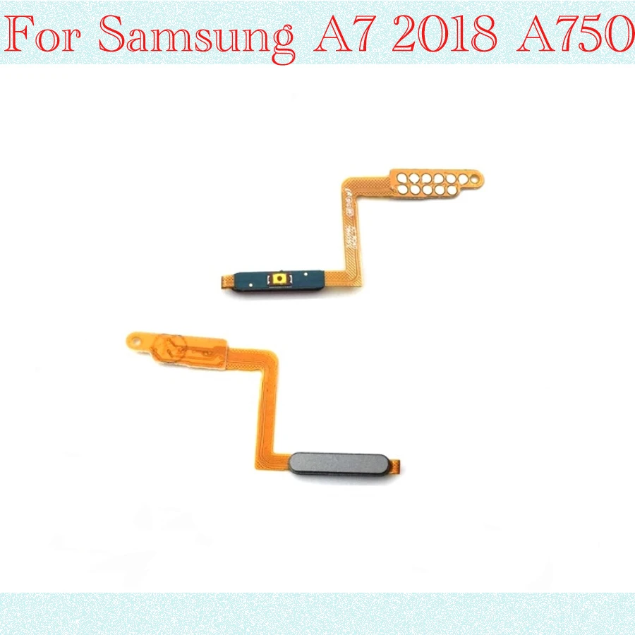 Flex Cable For Samsung Galaxy A7 2018 A750 Touch ID fingerprint Ribbon Sensor Power Switch ON OFF home button side Key menu butt