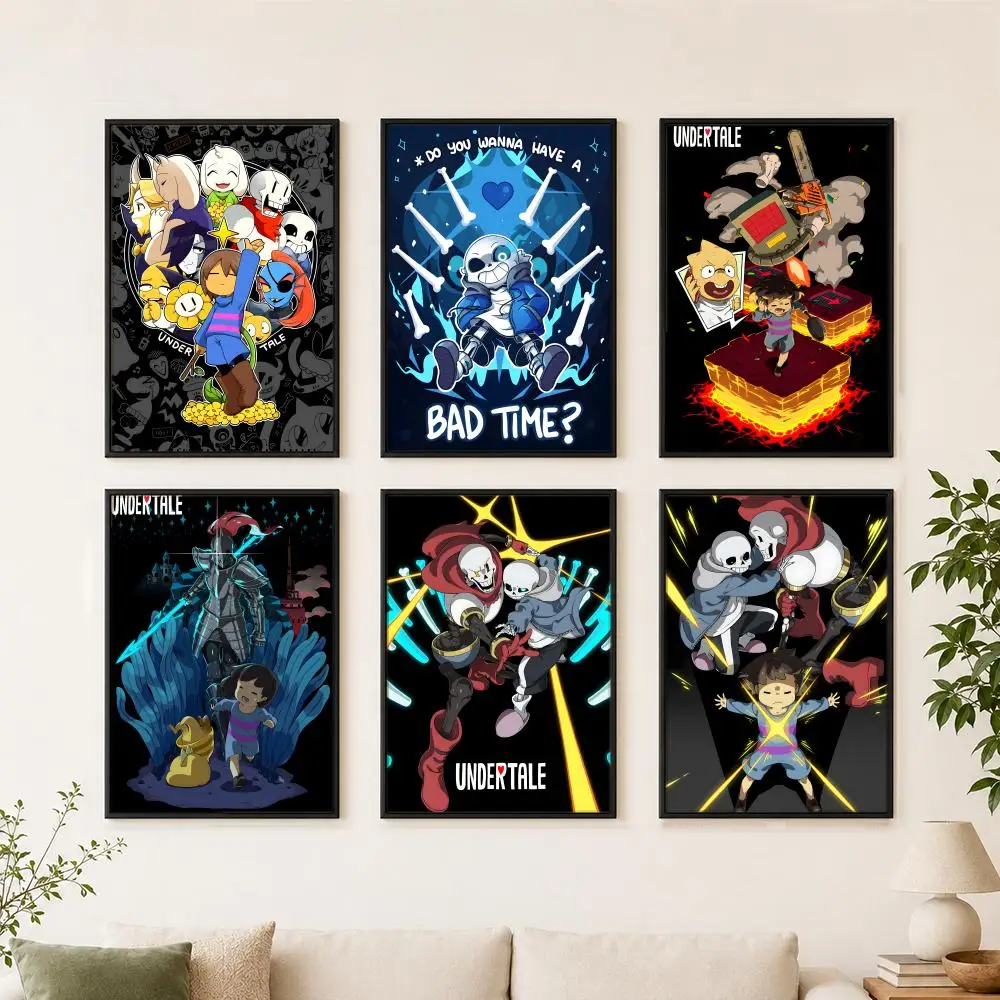 Game U-Undertale Poster Poster, Wall Decor Art Print, Abstract Wall Decor Art Print for Living Room