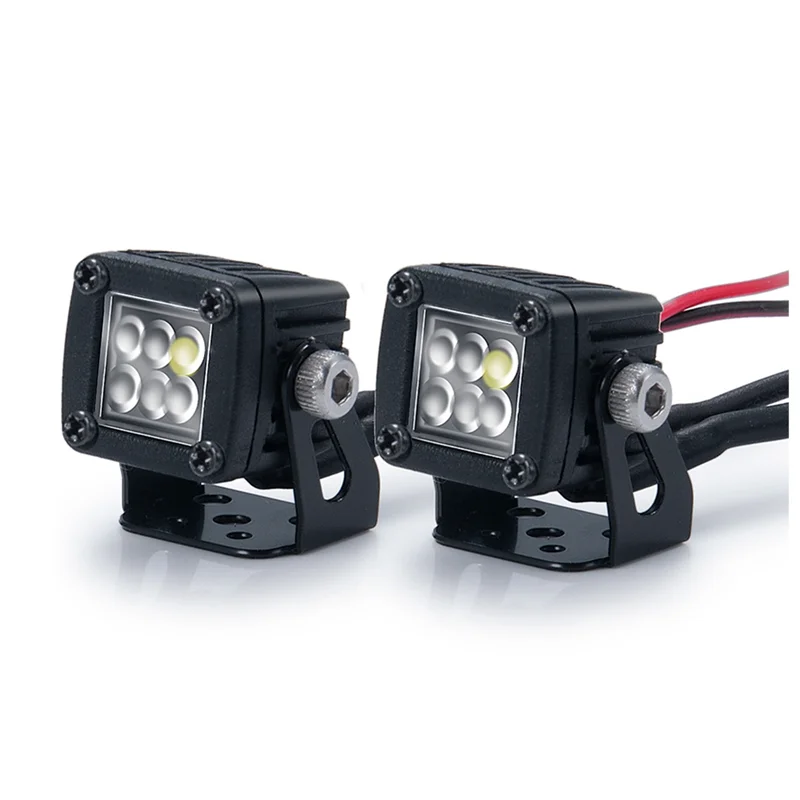 LED Lights Bright Headlights Spotlight for 1/10 RC Crawler Car TRX4 Axial SCX10 90046 Wraith RR10 VS4-10 Redcat Gen8,A