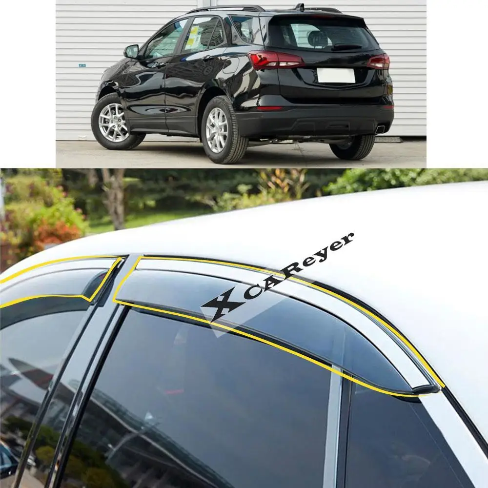 

For CHEVROLET Equinox Third GE 2017 2018 2019 2020 2021 Car Sticker Plastic Window Glass Wind Visor Rain/Sun Guard Vent Parts