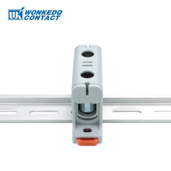 알루미늄 분배 블록 Din 레일 장착 WKL 50/95/150/240 mm² 케이블 전원 커넥터 터미널 블록 박스 