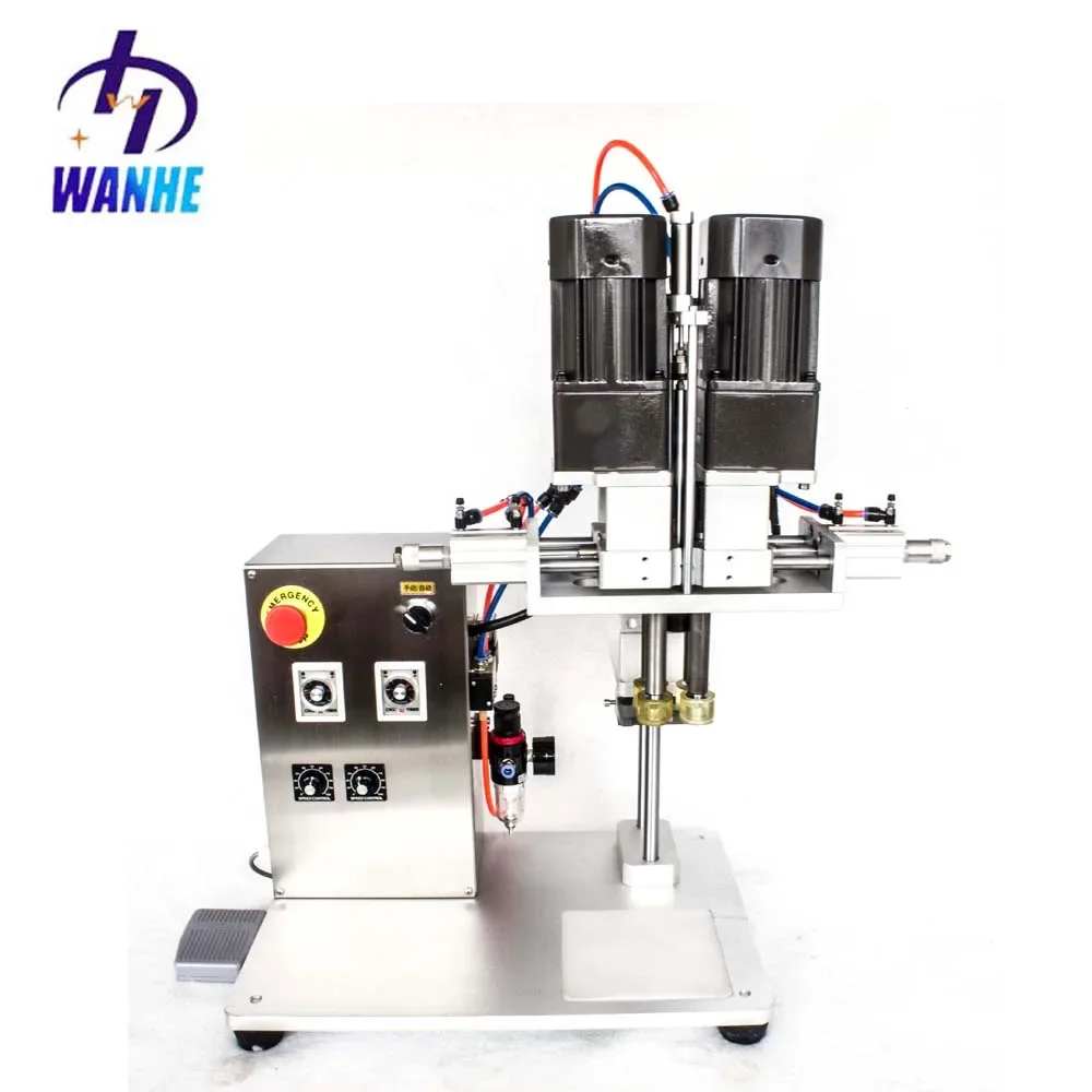 

WH-New type desktop Pneumatic semi-automatic Bottle capping Screwing machines