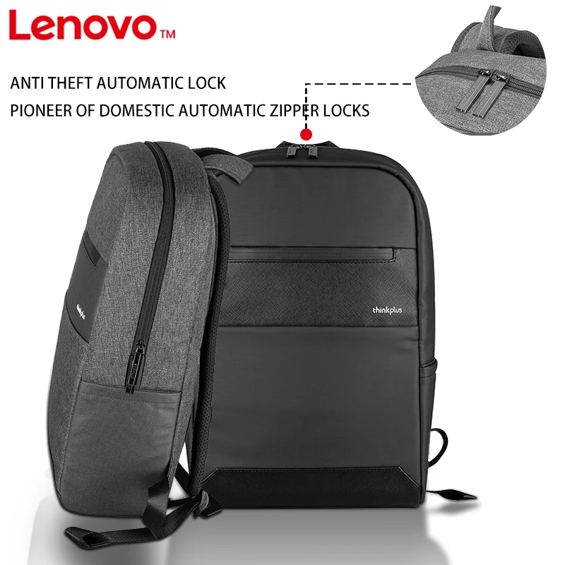 Laptop Bag Lenovo Thinkplus 4X40U89420 Backpack 15.6inch Following Black Automatic Lock