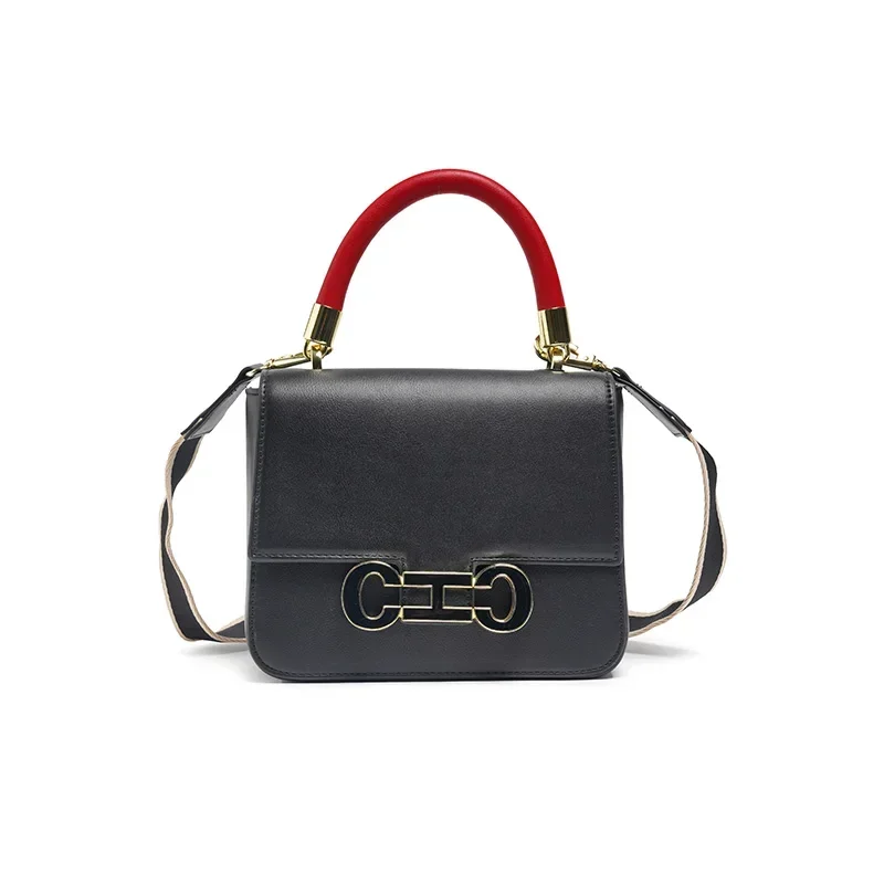 

CH модная легкая роскошная нишевая простая однотонная сумка через плечо элегантная брендовая сумка-тоут с принтом для канцелярских принадлежностей женская сумка