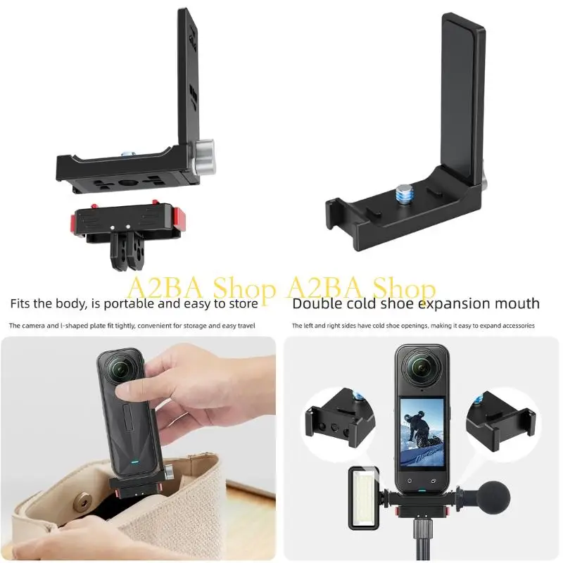 A2BA Machined Aluminum Camera Mount With N52 Strong Magnets Compatible Action Cameras And Tripod Accessories