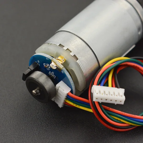 DFRobot produced 12 v dc gear motor, 143 RPM band encoder