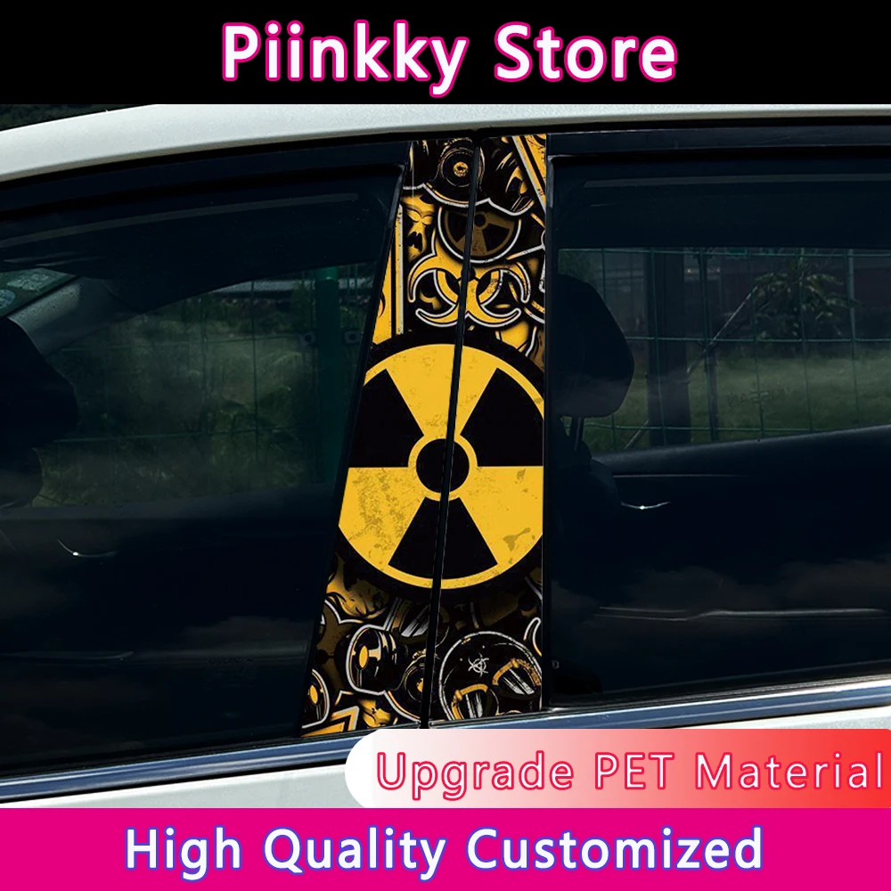 

Punisher Skull Car Stickers DIY Car B-pillar Cover Scratches Waterproof Durable Cartoon Automobile Decoration Auto PET Decals