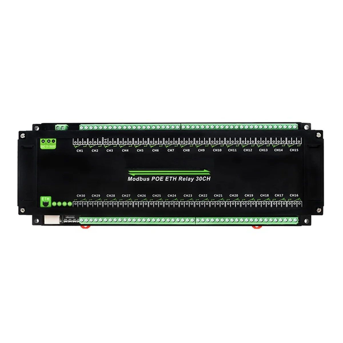 

30-Ch Ethernet Relay Module, Modbus RTU/Modbus Protocol, PoE Port with Various Isolation Protection Circuits