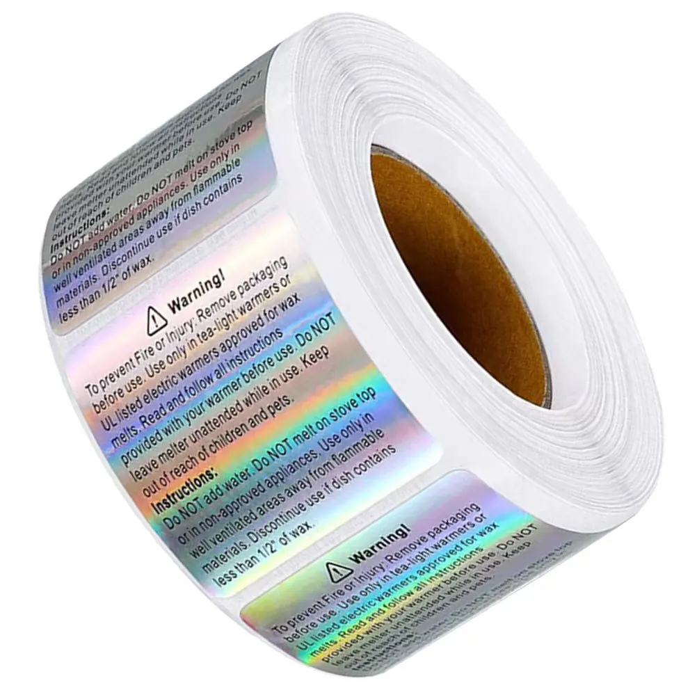 

Предупреждающие этикетки для расплава воска, квадратные клейкие защитные наклейки для контейнеров, этикетки «сделай сам», использование для хранения банок