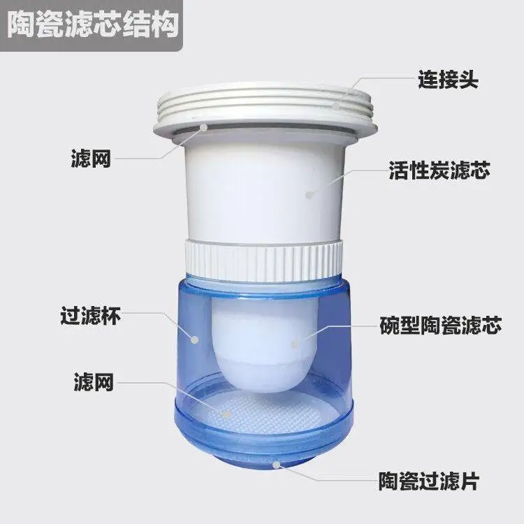 Water purifier, water purification bucket, household filter bucket, activated carbon ceramic plate filter core, 10cm diameter