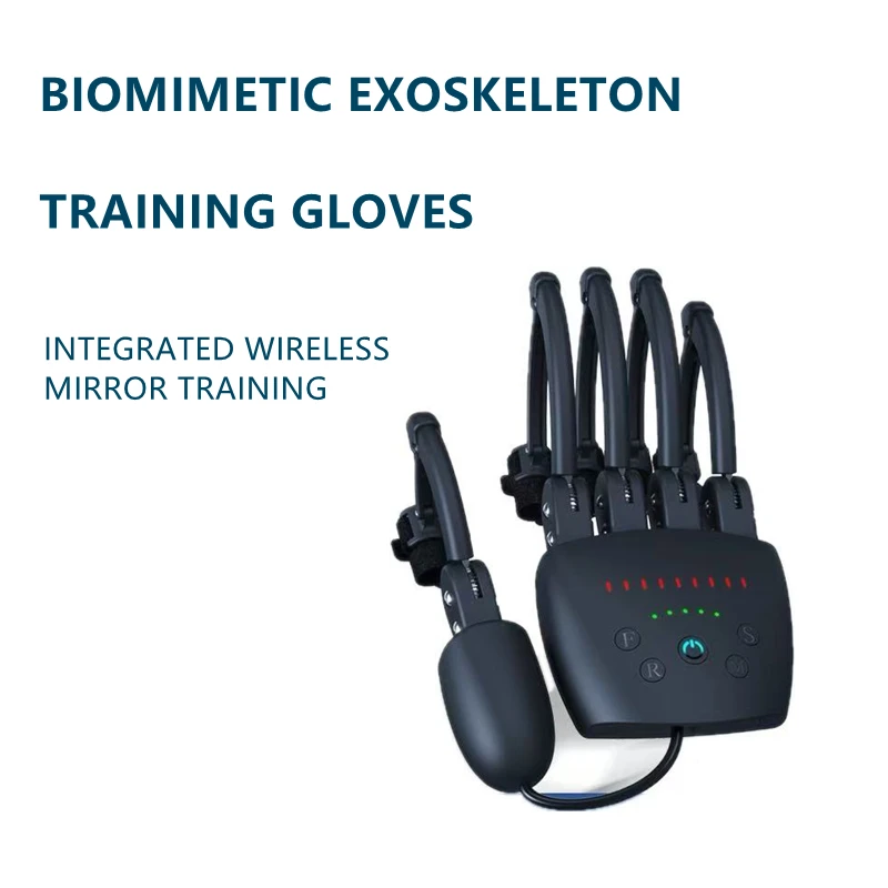 Mechanical Hand exoskeleton rehabilitation robot gloves motor power safe and efficient training Multiple  intelligence modes