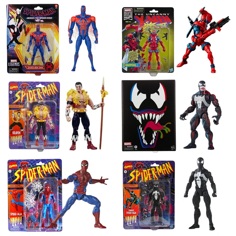 Marveles Studios Legends Spider Man Action Figure Model Toys legends Deadpool Venom  Avengers Collection Doll kids for Toy Gift