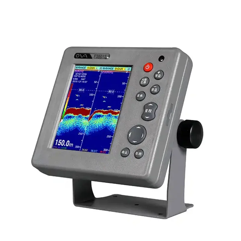 FS601S OVA 6 Inch Echo Sounder Include Fish Finder Sonar Module For Marine Fishing